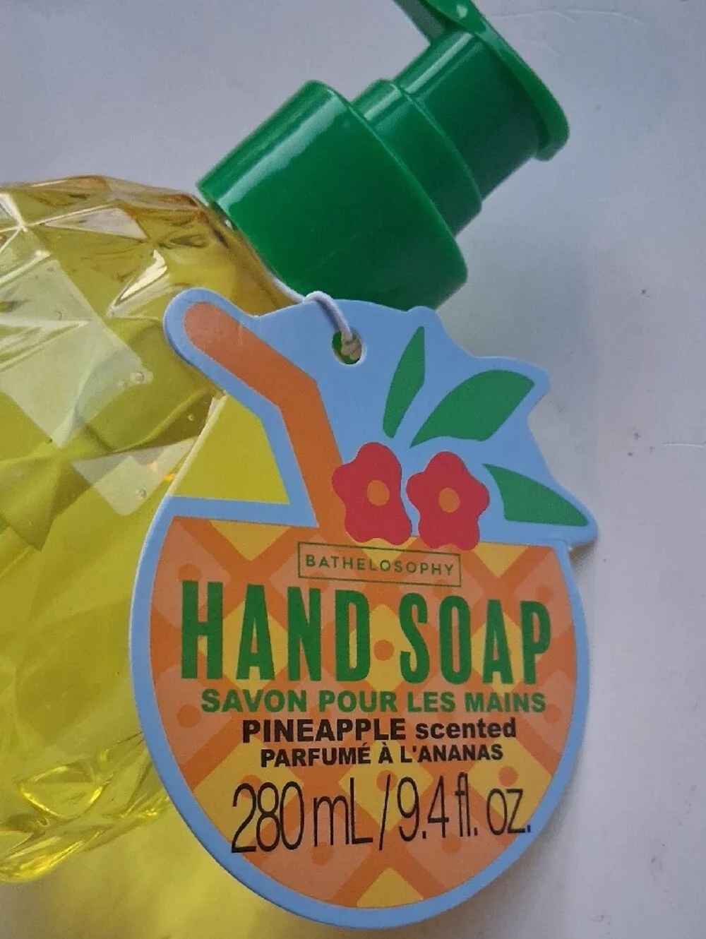 Pineapple Hand Soap with Green Pump - Unbranded